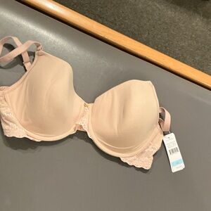 Natori Soft Lace Bra in Light Pink